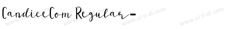 CandiceCom Regular字体转换